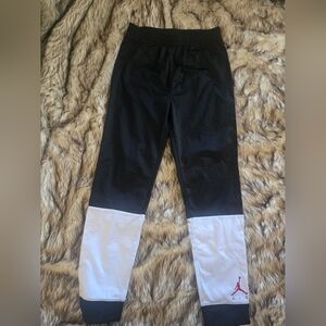 Jordan Kids Black and White Sweatpants